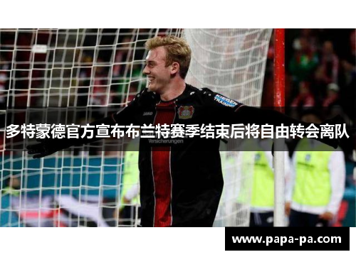 多特蒙德官方宣布布兰特赛季结束后将自由转会离队 多特蒙德官方宣布布兰特赛季结束后将自由转会离队